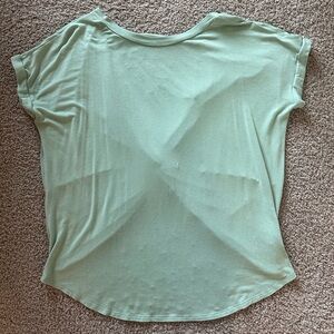 Boutique Light green loose fit open back t shirt size M